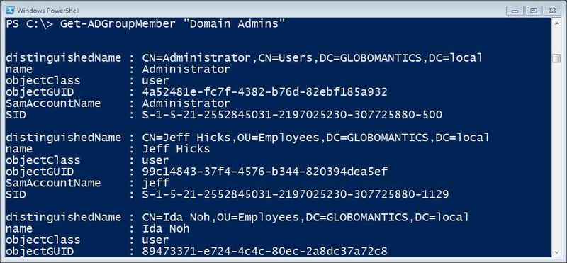 10 задач администрирования Active Directory, решаемых с помощью PowerShell