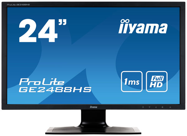 Разрешение экрана Iiyama GE2488HS-B1 равно 1920 x 1080 пикселей