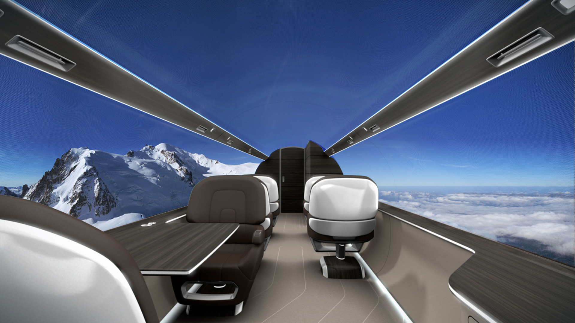 Самолет Ixion windowless Jet