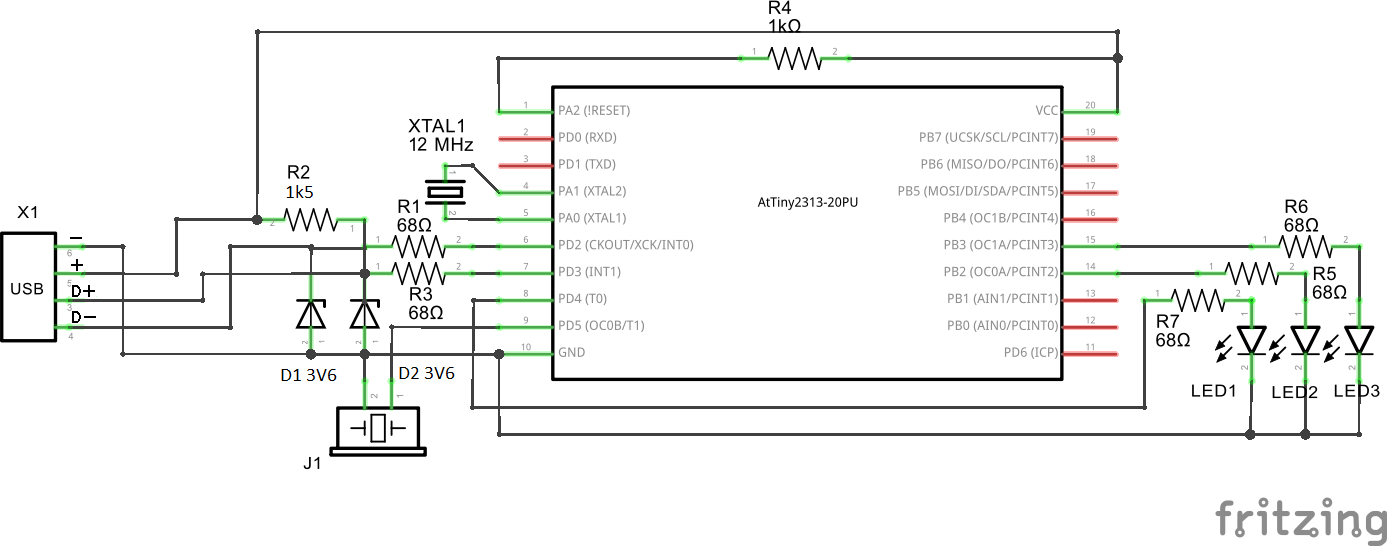 Проекты для attiny2313