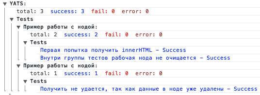 Unit тестирование в js. YATS — поделка для написания юнит тестов