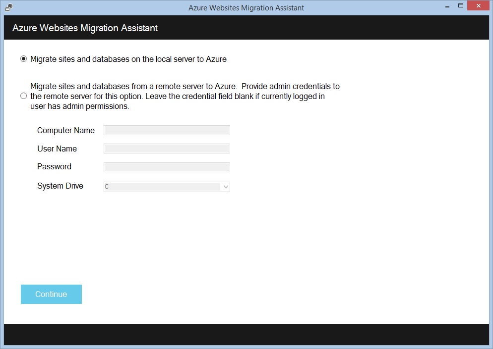 Миграция сайтов в облако вместе с Azure Websites Migration Assistant