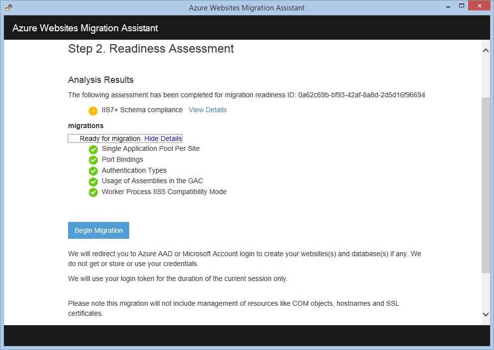 Миграция сайтов в облако вместе с Azure Websites Migration Assistant