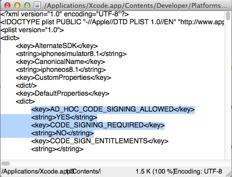 Тестируем iOS8 приложения с Xcode 6.1 без Apple Developer Program Membership (Jailbrake) - 2