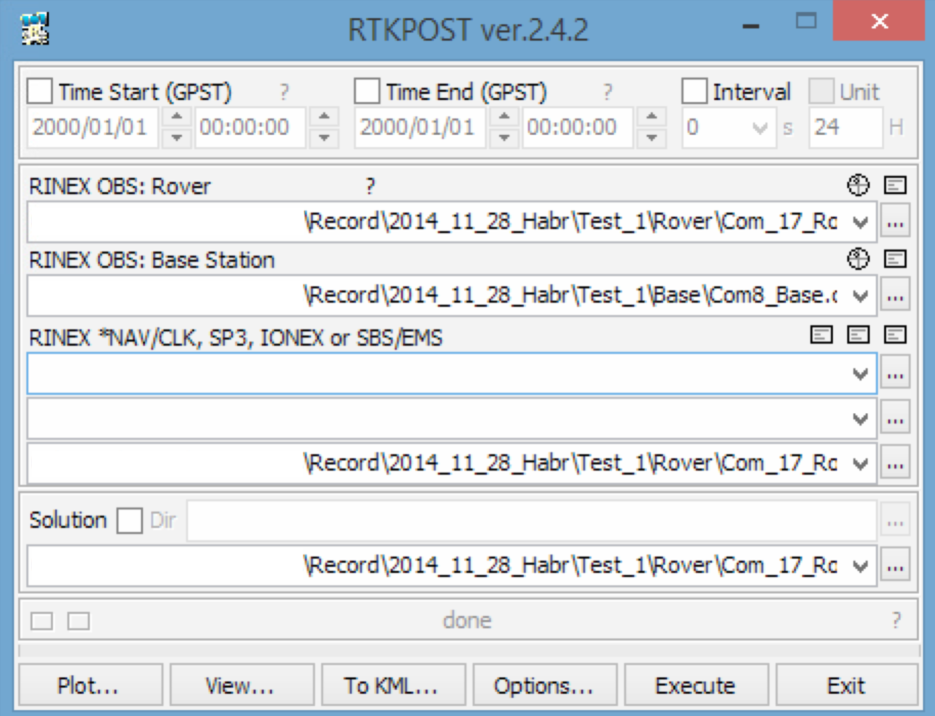 RTKLib – Сантиметровая точность GPS-ГЛОНАСС в пост-обработке - 6