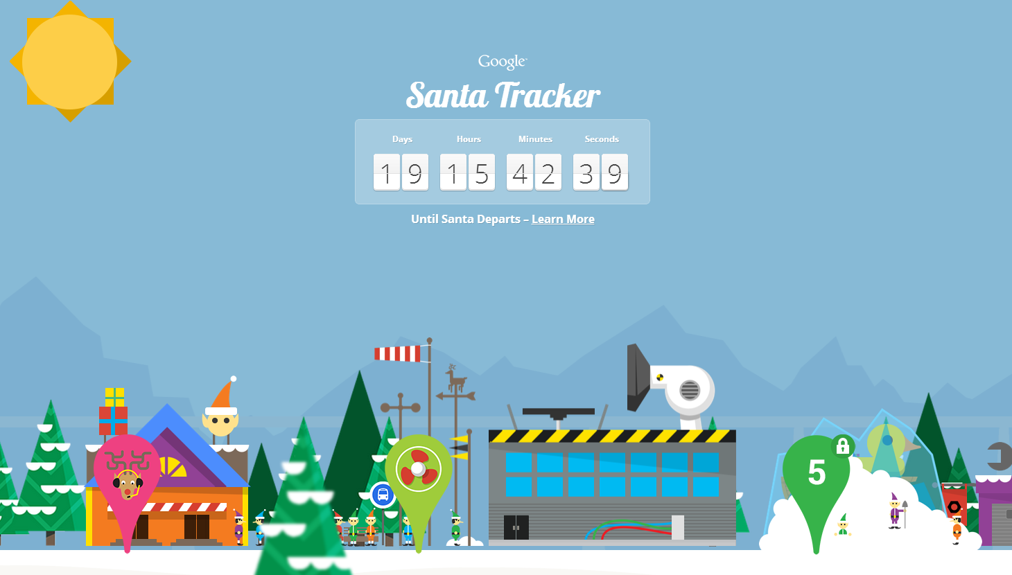 Новый апп. Google Santa Tracker.