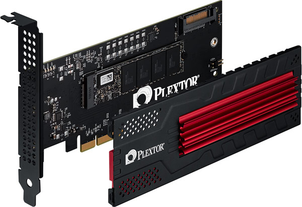 Модель Plextor M7e производитель относит к новому поколению SSD