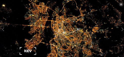 Космонавт МКС показал как выглядят ночные города из космоса (ФОТО)