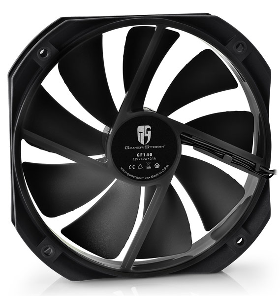 Крыльчатка вентилятора Deepcool GF140 сделана съемной