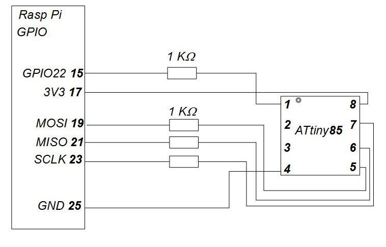 Attiny85 usb схема