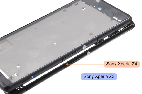 Появились изображения металлического шасси смартфона Sony Xperia Z4