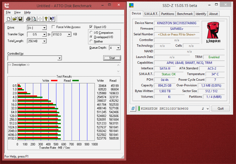 [Тестирование] Твердотельный накопитель Kingston KC310 емкостью 960 гигабайт - 9