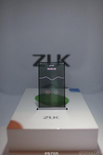 Zuk показала прототип смартфона с прозрачным экраном