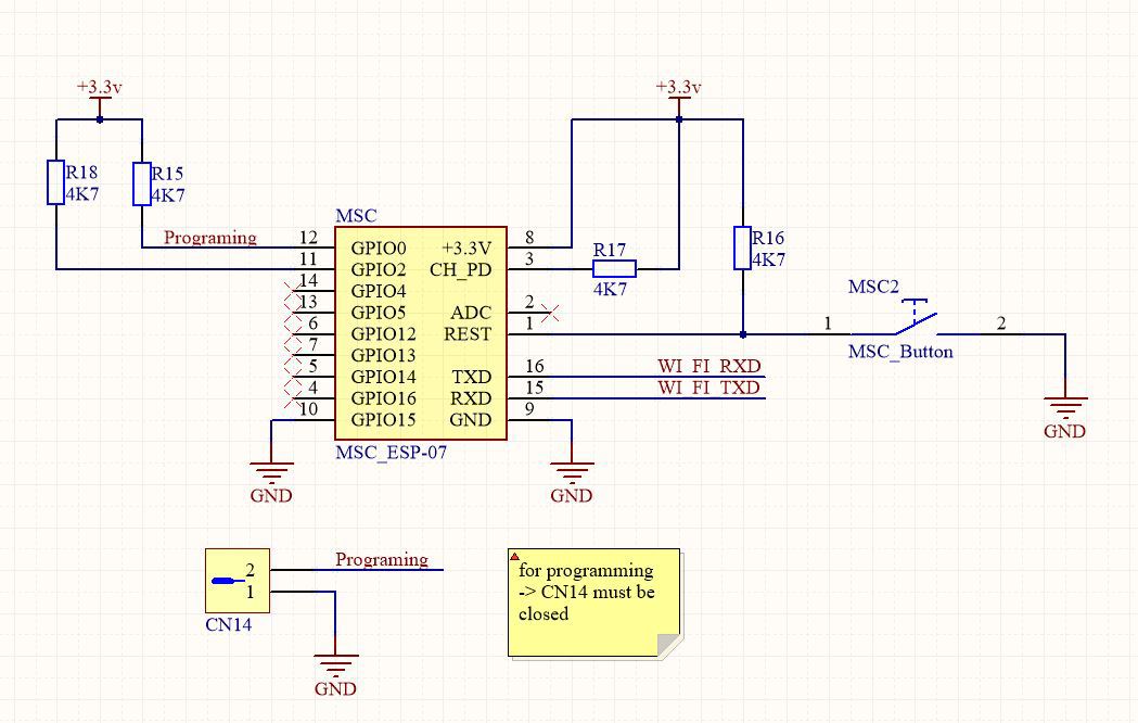 Esp8266 схема модуля