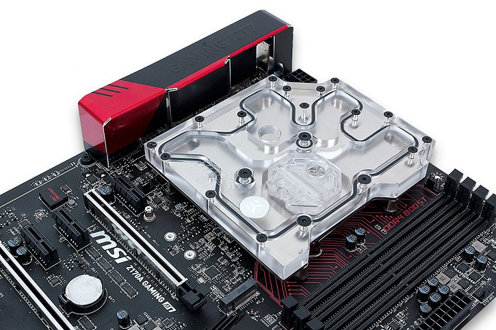 Водоблок EK Water Blocks EK-FB Z170G рассчитан на системную плату MSI Z170A Gaming M7