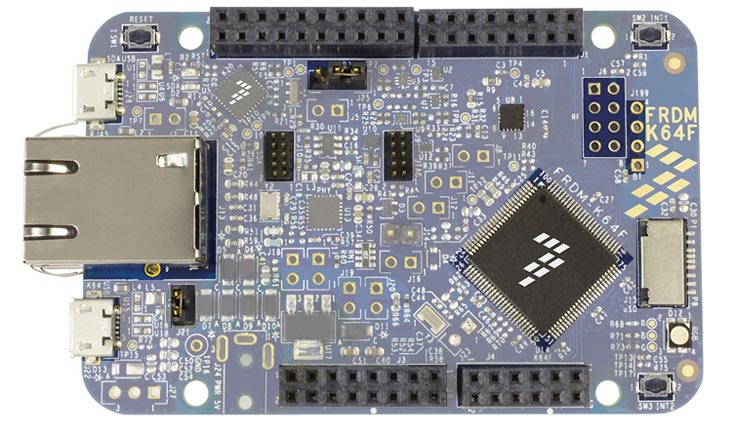 Плата FRDM-K64F предназначена для разработчиков, использующих микроконтроллеры Kinetis K64, K63 и K24