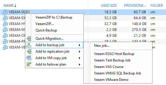 Veeam Backup: миленькие хитрости - 4