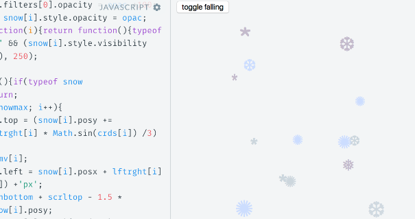 Анимация падающего снега на Canvas эффективнее анимации на DOM в несколько раз - 10