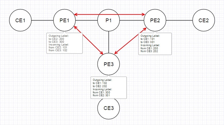 VPLS. Распределение меток с помощью BGP - 13