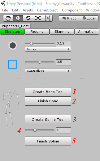 Скелетная 2D-анимация в Unity с помощью плагина Puppet2D - 7