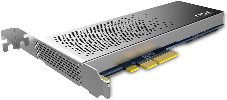 Твердотельный накопитель Zotac Sonix соответствует спецификации NVMe 1.2