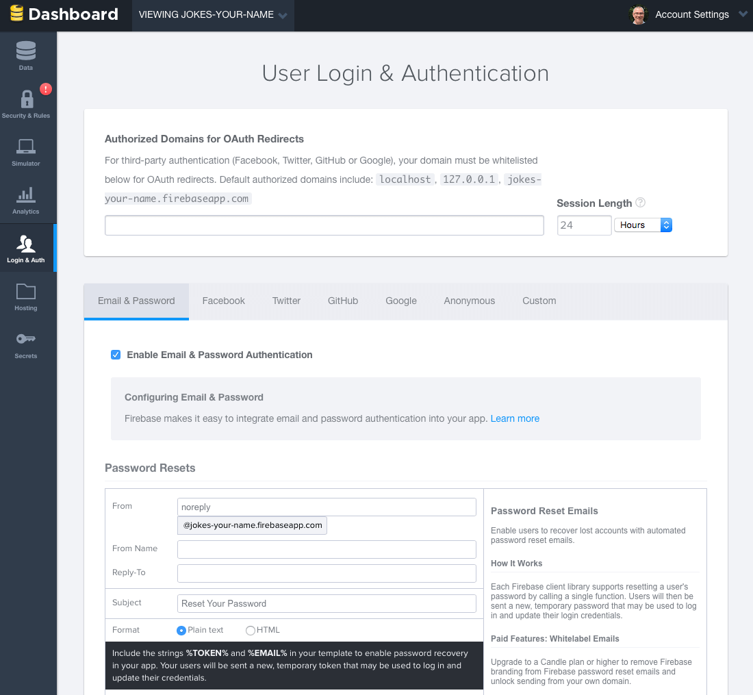 Template enable. Firebaseapp. Swift Firebase получить токен. Auth in app.