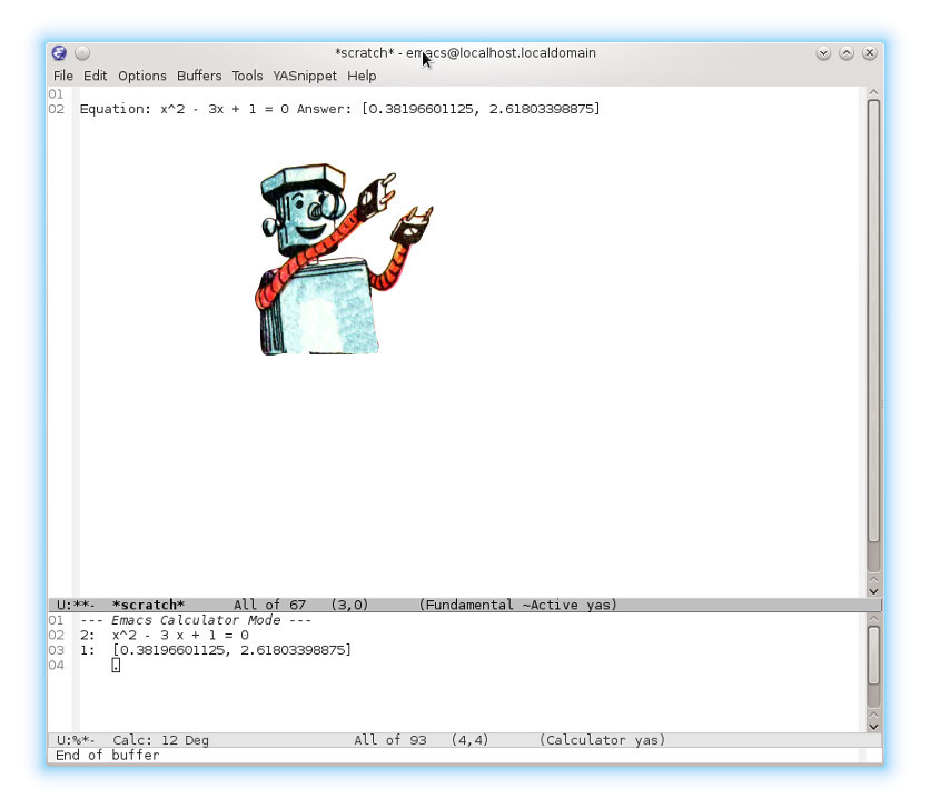 Emacs таинственный: Путешествие в калькулятор - 1