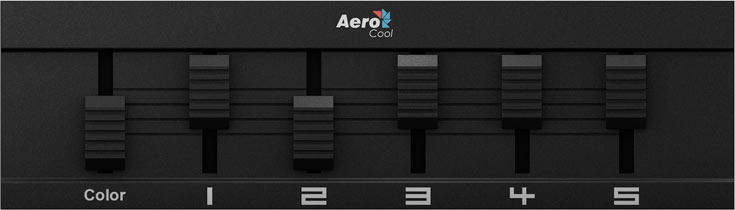 В подсветке Aerocool F5XT используются трехцветные светодиоды