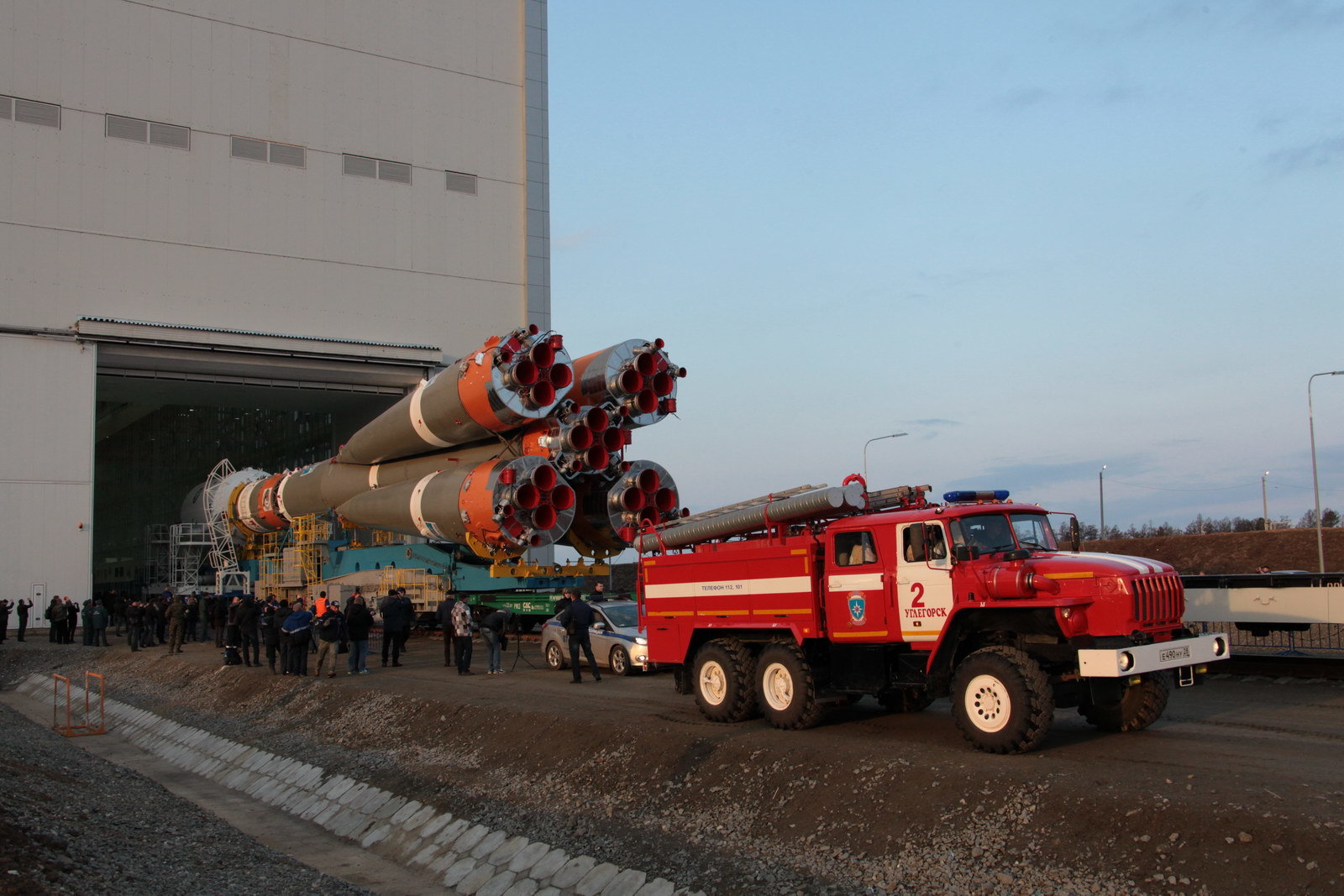 На космодроме Восточный установили ракету-носитель «Союз 2.1а» для первого запуска - 5