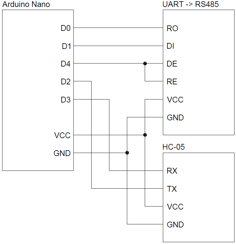 Rs485 arduino схема
