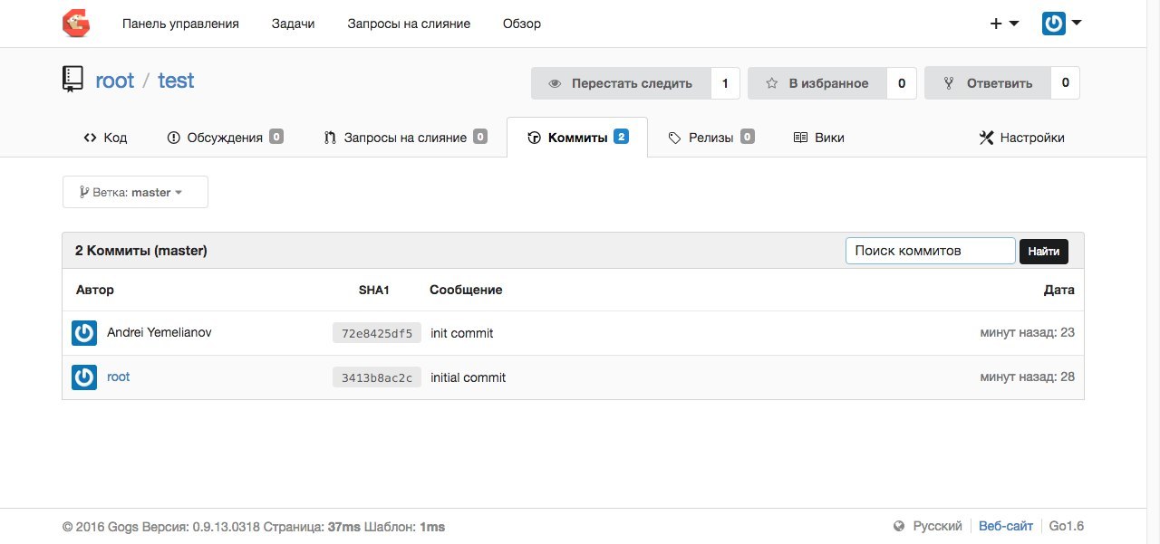 Gogs legkovesnyi git servis 3