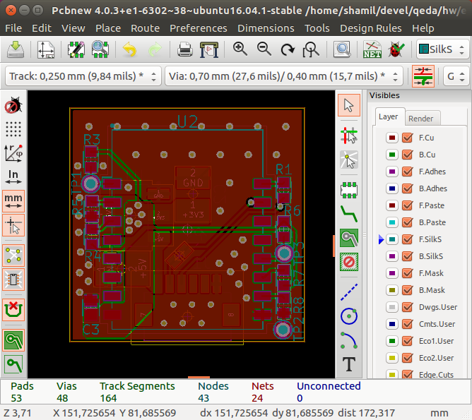 Kicad моделирование схемы