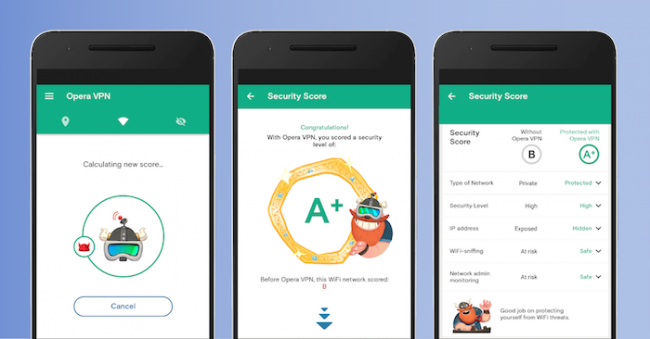 ПО Opera VPN доступно для Android