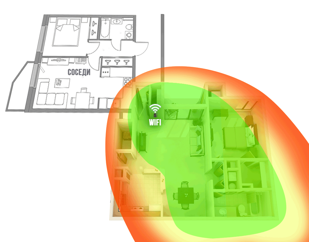 Карта покрытия wifi