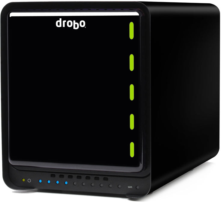 Модель Drobo 5C без накопителей стоит $349