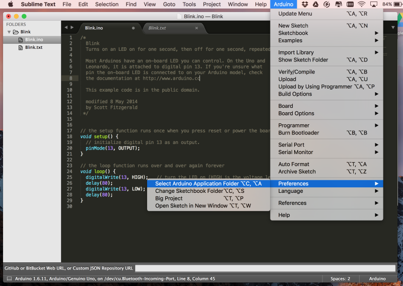 Программируем Arduino с помощью Sublime + Stino на MacOS - 6
