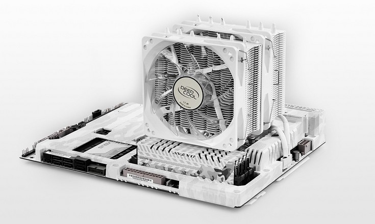 Кулер Deepcool Neptwin White действительно белый