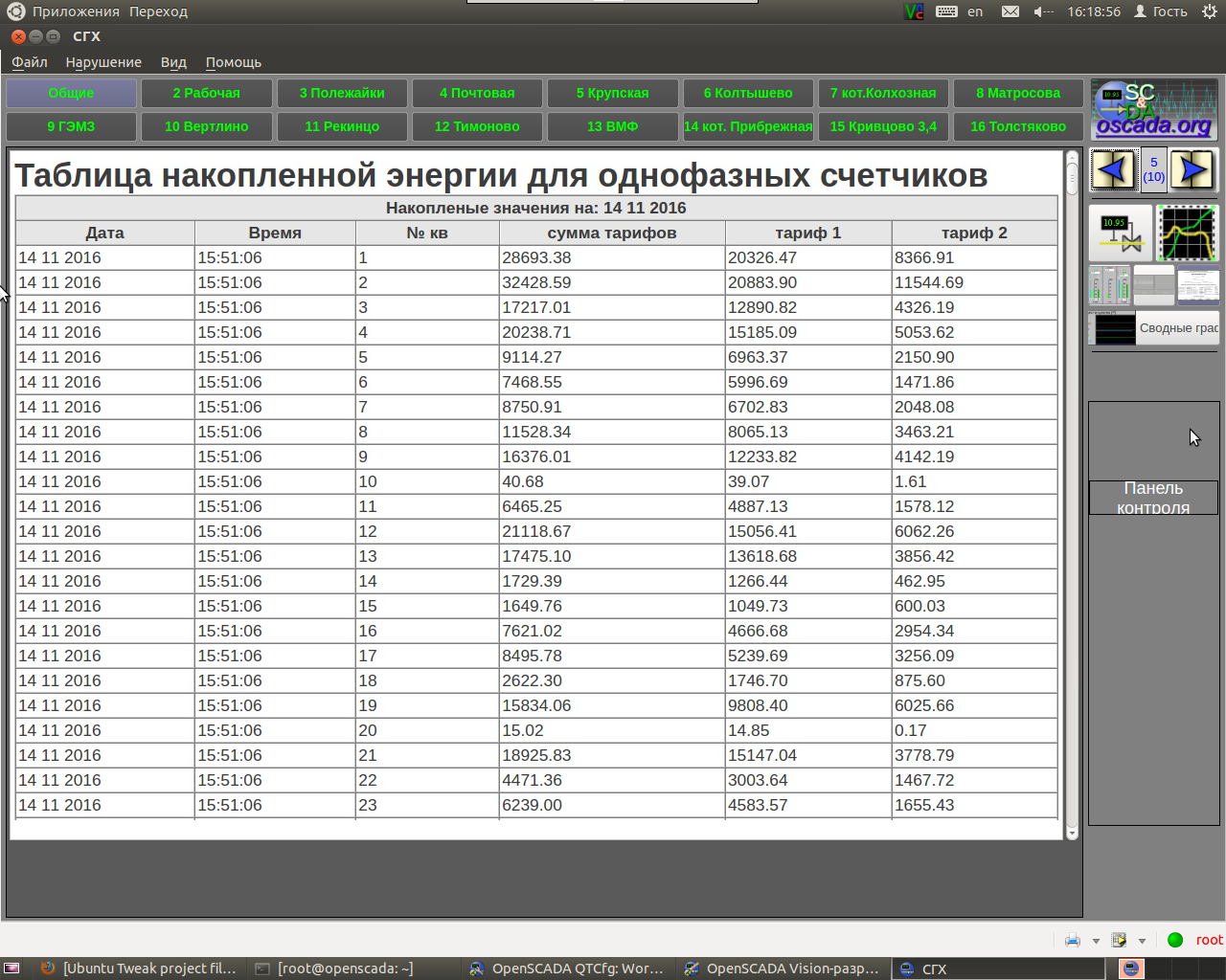 Пишем протоколы счетчиков Меркурий 230 и Меркурий 200 для OpenSCADA - 28