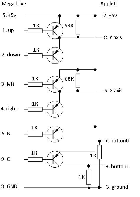 Адаптер для геймпада Sega → AppleII своими руками - 1