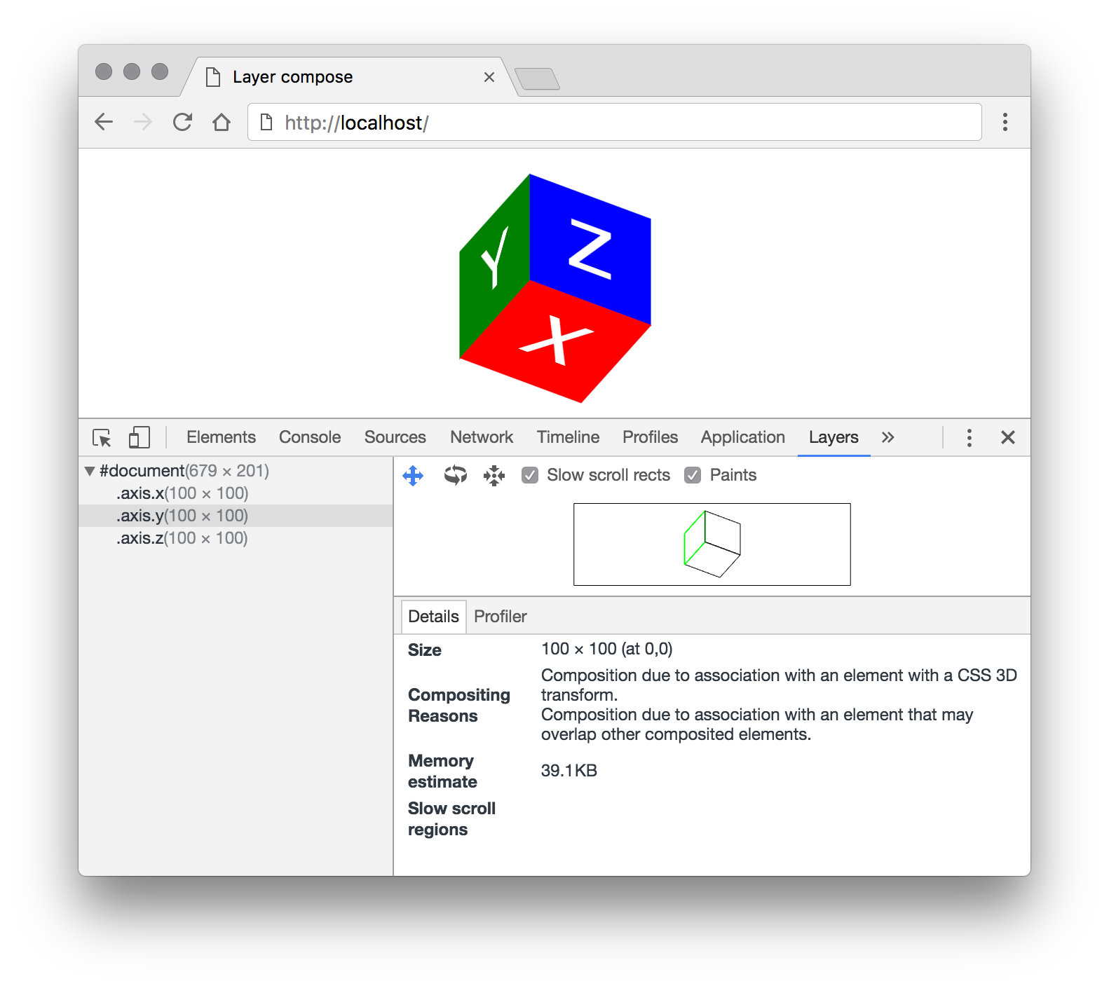 Chrome with DevTools