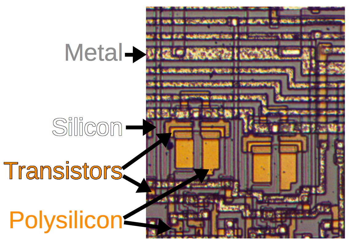 Фото транзистора в процессоре
