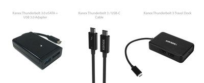 Линейка Kanex Thunderbolt 3 включает стыковочную станцию, переходник и кабели