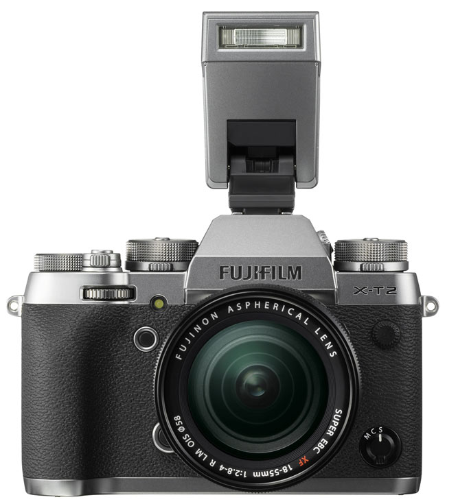 Металлические поверхности корпуса Fujifilm X-T2 Graphite Silver Edition имеют трехслойное покрытие