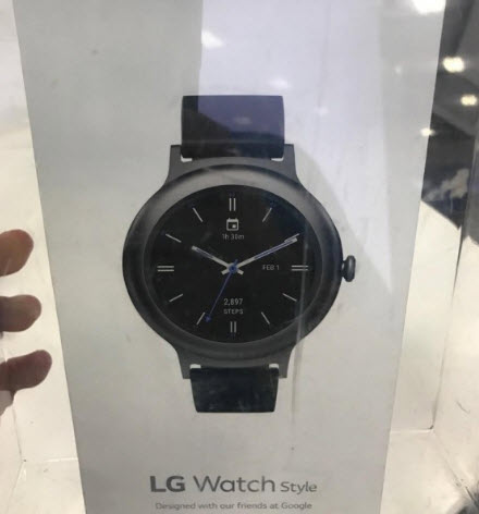 Опубликованы фотографии упаковки умных часов LG Watch Style