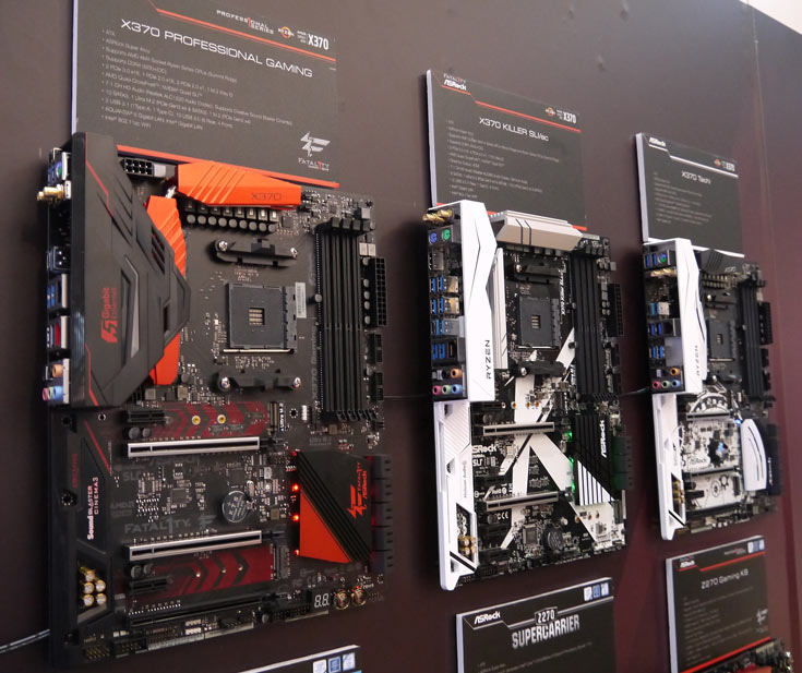 Компания ASRock привезла на CeBIT 2017 системные платы на чипсетах AMD B350, AMD X370 и Intel Z270