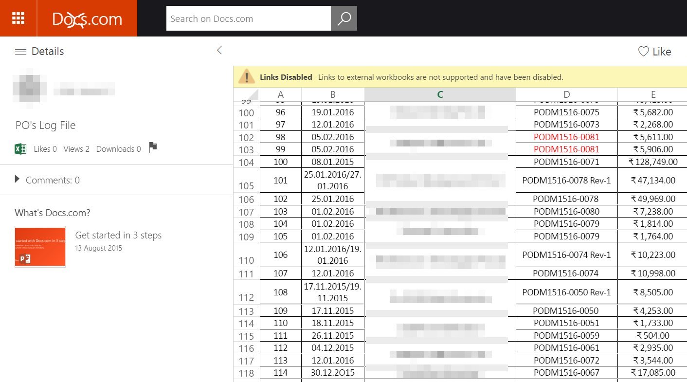 На Docs.com доступны для поиска конфиденциальные документы пользователей Office365 - 1