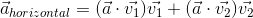 Horizontal projection equation