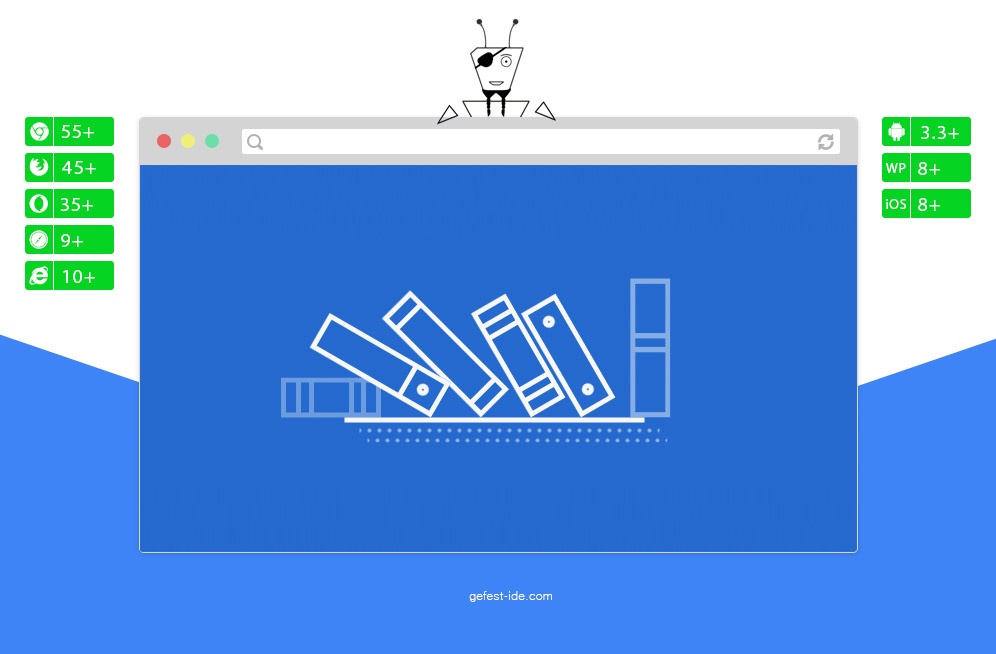 Необычный preloader на css - #Codevember - Day 6 - Bookshelf loader