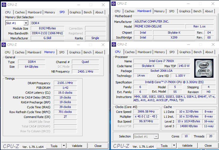 Новые наборы модулей памяти DDR4 предназначены для платформы Intel X299 HEDT