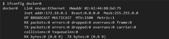 ifconfig docker0